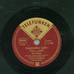 Béla Sanders - Verschmähte Liebe / Mondnacht auf der Alster