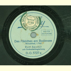 Rolf Sandor mit Orchesterbegleitung - Das Mdchen am...