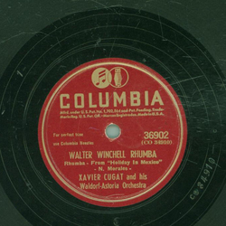 Xavier Cugat und sein Waldorf-Astoria Orchester - Oye Negra / Walter Winchell Rhumba