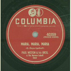 Paul Weston - Maria, Maria, Maria / The Song from Dsire