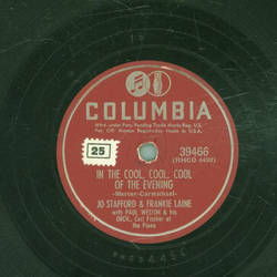 Jo Stafford & Frankie Laine - In the cool, cool, cool of the evening / Thats good! Thats bad!