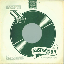 Original Austroton Cover fr 25er Schellackplatten A3 B