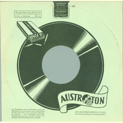 Original Austroton Cover für 25er Schellackplatten A10 A
