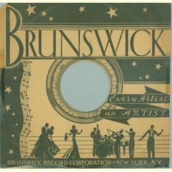 Original Brunswick Cover für 25er Schellackplatten A12 C
