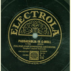 Leopold Stokowski - Passacaglia in C-Moll