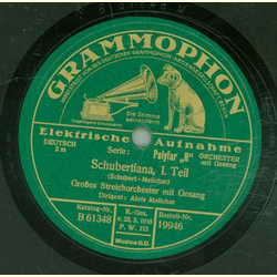 Groes Streichorchester mit Gesang - Schubertiana Teil I und II