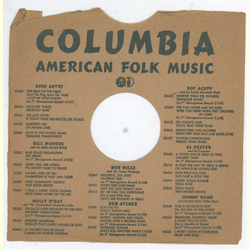 Original Columbia Cover f�r 25er Schellackplatten A19 B