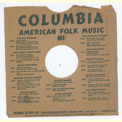 Original Columbia Cover f�r 25er Schellackplatten A19 B