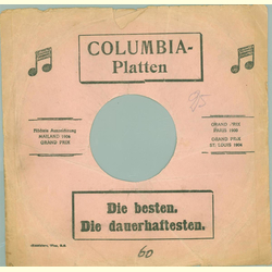 Original Columbia Cover fr 25er Schellackplatten A3 C