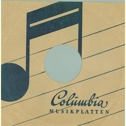 Original Columbia Cover für 25er Schellackplatten A4 A