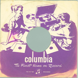 Original Columbia Cover für 25er Schellackplatten A5 B