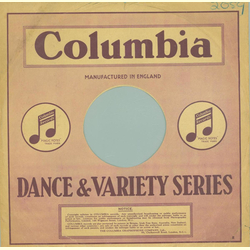 Original Columbia Cover für 25er Schellackplatten A6 B