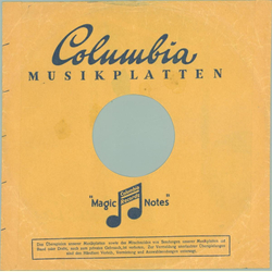 Original Columbia Cover für 25er Schellackplatten A8 B