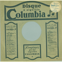 Original Columbia Cover für 25er Schellackplatten A9 A