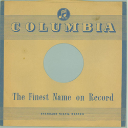 Original Columbia Cover für 25er Schellackplatten A36 C