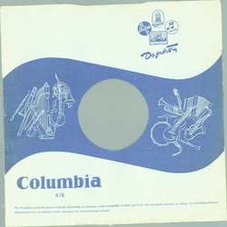 Original Columbia Cover für 25er Schellackplatten A43 B