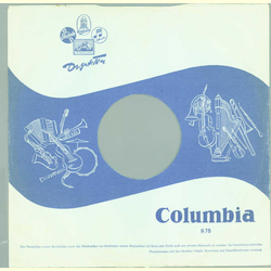 Original Columbia Cover f�r 25er Schellackplatten A43 C