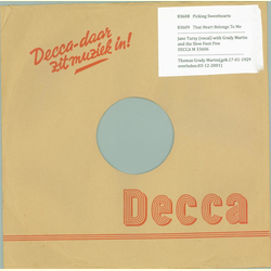 Original Decca Cover für 25er Schellackplatten A3 B