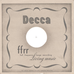 Original Decca Cover für 25er Schellackplatten A14 C