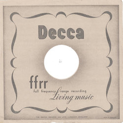 Original Decca Cover für 25er Schellackplatten A14 C