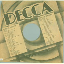 Original Decca Cover für 25er Schellackplatten A15 C