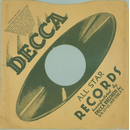 Original Decca Cover fr 25er Schellackplatten A18 B