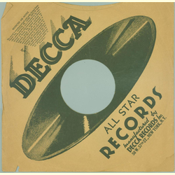 Original Decca Cover für 25er Schellackplatten A18 C