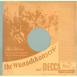 Original Decca Cover für 25er Schellackplatten A20 B