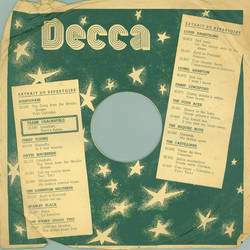 Original Decca Cover f�r 25er Schellackplatten A26 C