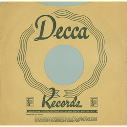 Original Decca Cover für 25er Schellackplatten A28 C