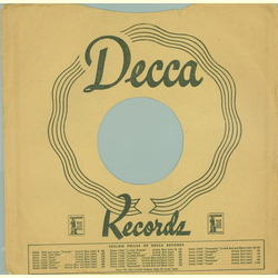 Original Decca Cover fr 25er Schellackplatten A28 C