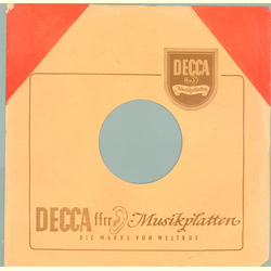 Original Decca Cover für 25er Schellackplatten A30 B
