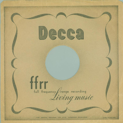 Original Decca Cover für 25er Schellackplatten A31 C