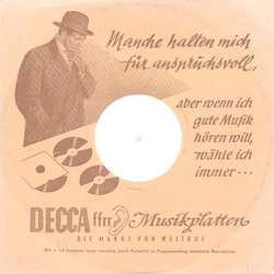 Original Decca Cover f�r 25er Schellackplatten A32 C