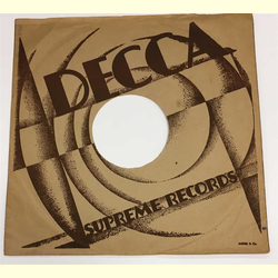 Original Decca Cover für 25er Schellackplatten A33 B