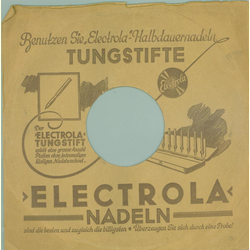 Original Electrola Cover für 25er Schellackplatten A5 C