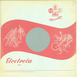 Original Electrola Cover für 25er Schellackplatten A9 B