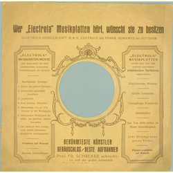 Original Electrola Cover für 25er Schellackplatten A13 C