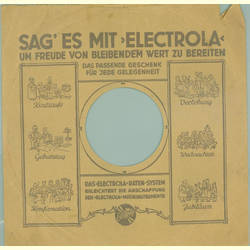 Original Electrola Cover für 25er Schellackplatten A15 B