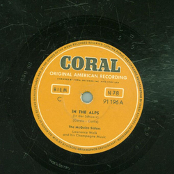 The McGuire Sisters - In the Alps / Weary Blues