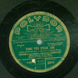 Carrara - Tant pis pour toi / Un air sympathique