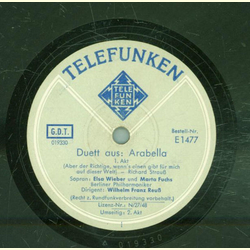 Wilhelm Franz Reu - Duett aus Arabella 1.Akt / 2.Akt