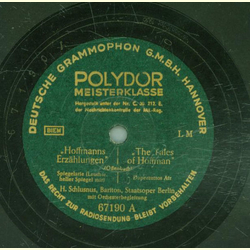 Heinrich Schlusnus - Hoffmanns Erzhlungen / Faust