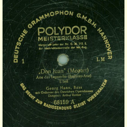 Georg Hann - Don Juan Arie des Leporello (Registerarie)