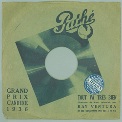 Original Pathé Cover für 25er Schellackplatten A8 C