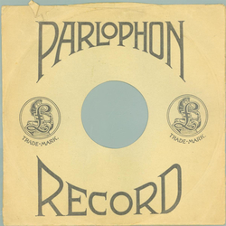 Original Parlophon Cover fr 25er Schellackplatten A5 B
