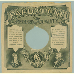 Original Parlophone Cover für 25er Schellackplatten A6 C