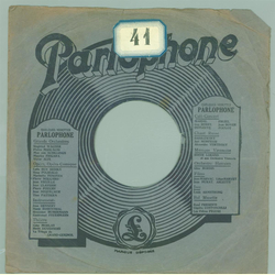 Original Parlophone Cover für 25er Schellackplatten A9 C