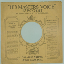 Original HMV Cover für 25er Schellackplatten A14 C