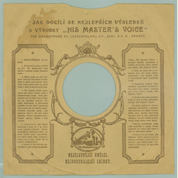 Original HMV Cover für 25er Schellackplatten A15 B